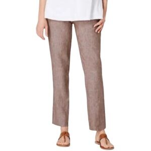J Jill Love Linen Pull On Ankle Pants Coastal Grandmother Women’s S Petite